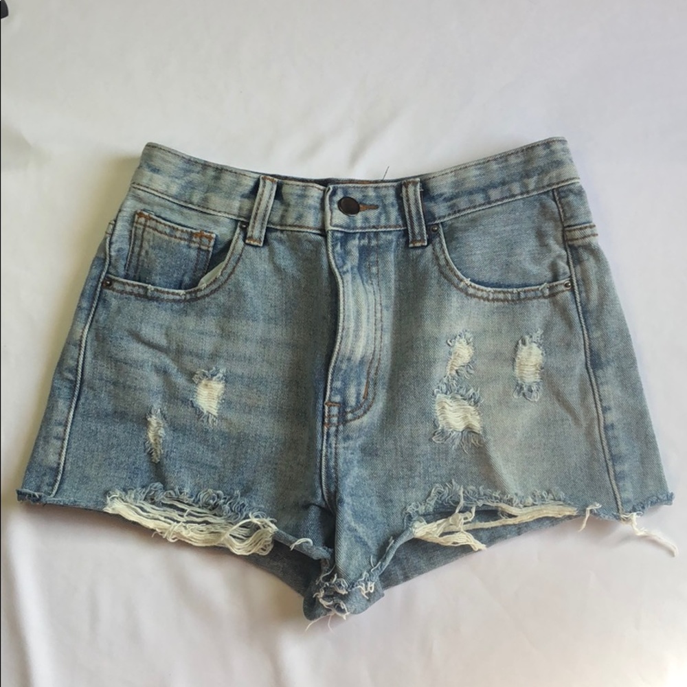 Distressed Jean Shorts